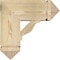 Ekena Millwork Funston Arts and Crafts Rough Sawn Bracket w/ Offset Brace, Douglas Fir, 8"W x 18"D x 18"H BKT0806X18X18FST03RDF - alternate 2